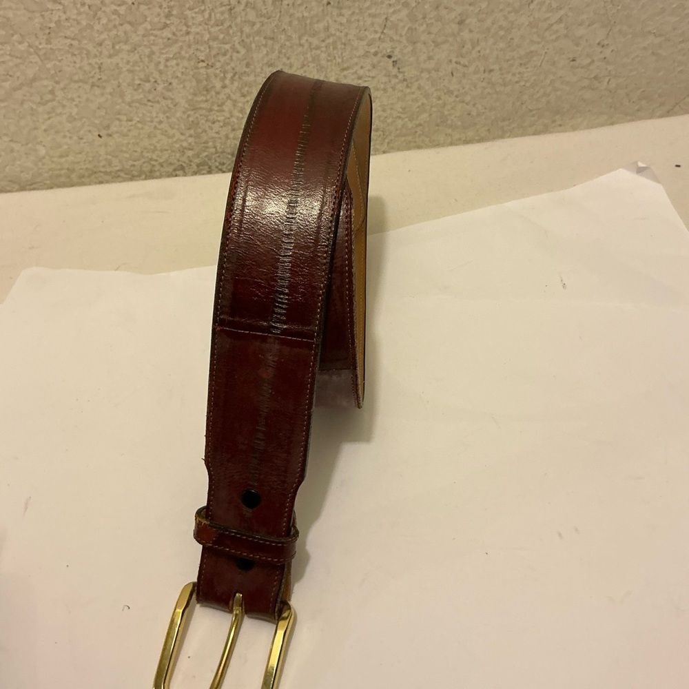 Tony Lama Red Genuine Eel Belt size 30 Made In USA